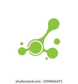 Molecule logo vector symbol template 