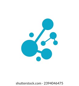 Molecule logo vector symbol template 