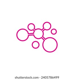 Molecule logo vector template element and symbol