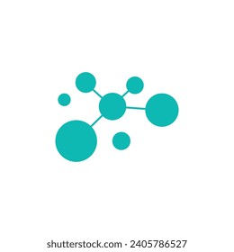 Molecule logo vector template element and symbol