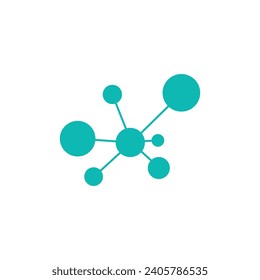 Molecule logo vector template element and symbol