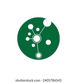 Molecule logo vector template element and symbol