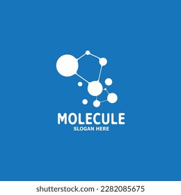 Ilustración de la plantilla de vectores con logotipo de moléculas