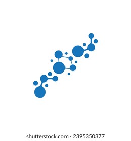 Ilustración de la plantilla de vectores con logotipo de moléculas