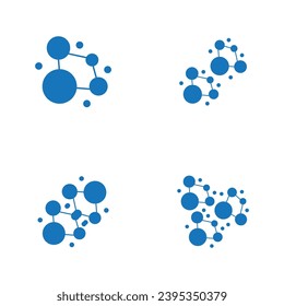 Molecule Logo Vector Template Illustration