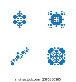 Molecule Logo Vector Template Illustration