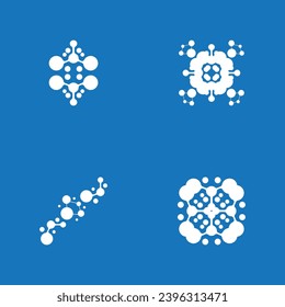 Molecule Logo Vector Template Illustration