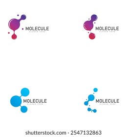 Molecule Logo Vector Template Illustration Icon