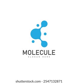 Ícone de Ilustração de Modelo de Vetor de Logotipo de Molécula