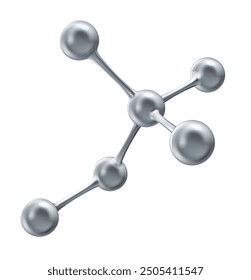 Modelo de molécula para química. Ilustración vectorial