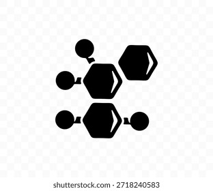 Molécula, moléculas y estructura molecular, Diseño gráfico. Química, química, atómica y atómica, diseño e ilustración de Vectores