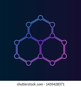 molecule nolan icon. Simple thin line, outline vector of Medicine icons for UI and UX, website or mobile application