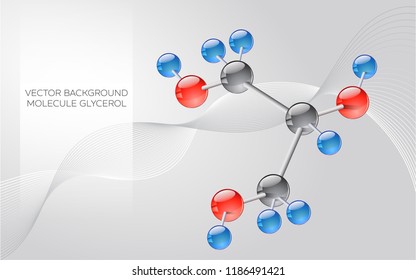 molecule on a gray background
