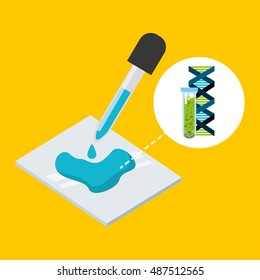 molecule particle laboratory scientific vector illustration design