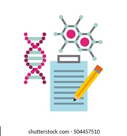 molecule particule laboratory icon vector illustration design