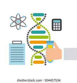 molecule particule laboratory icon vector illustration design