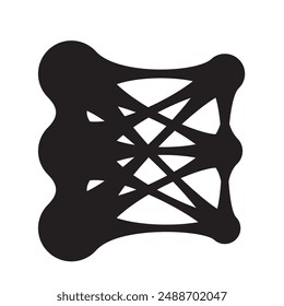 Molekülmuster, Biotechnologie-Logo, Metaball-Chemie-Formel mit abstrakten Punkten, organische Blasenkugeln, Tropfen, Kreise, Metaball-Kreisstruktur