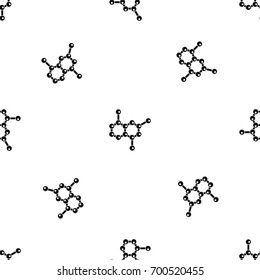Molecule pattern repeat seamless in black color for any design. Vector geometric illustration - Shutterstock ID 700520455