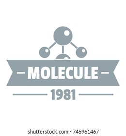 Molecule physics logo. Simple illustration of molecule physics vector logo for web