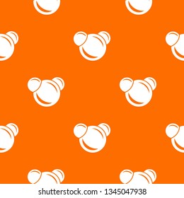 Molecule reaction pattern vector orange for any web design best
