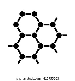molecule science education icon on white background