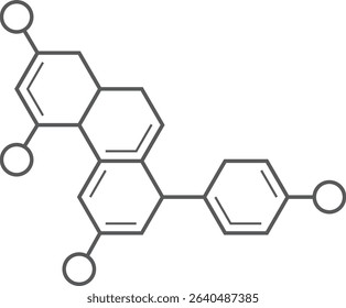 Molecule science icon. Hexagonal molecule dna structure. Vector illustration