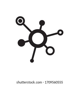 Molecule Science Icon Vector Illustration