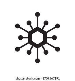 Molecule Science Icon Vector Illustration
