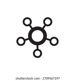 Molecule Science Icon Vector Illustration