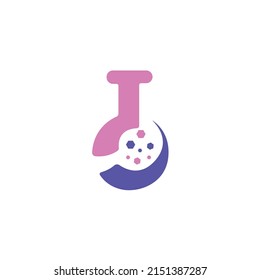 Vector de diseño del logotipo del laboratorio de ciencias moléculas