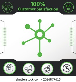 Molecule sciense vector icon. Graphic elements for your work - Modern design