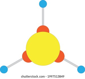 A molecule of seven atoms