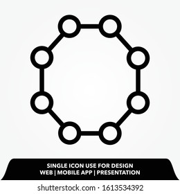 Molecule sign icon, vector best flat icon on texture background , EPS 10
