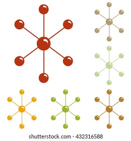Molecule sign illustration