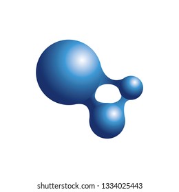 Molecule simple illustration