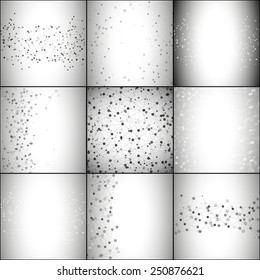 Molecule structure backgrounds, business templates for communication, science design vector illustration.