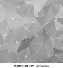 Molecule structure and communication background. Vector illustration