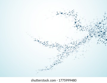molecule structure concept of system digital neurons medical 