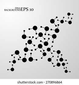 Molecule structure. DNA. Abstract background. Eps10.Vector illustration