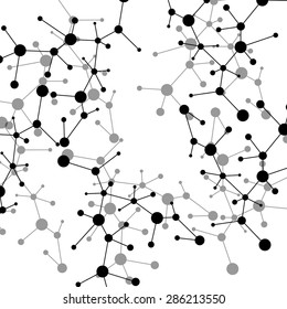 Molecule structure. DNA. Abstract background. Vector illustration. Eps10