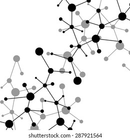 Molecule structure. DNA. Abstract background. Vector illustration. Eps10