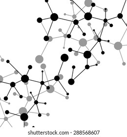 Molecule structure. DNA. Abstract background. Vector illustration. Eps10