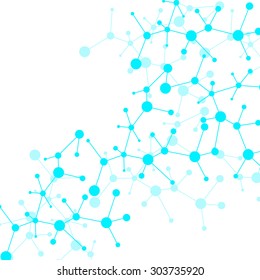 Molecule structure. DNA. Abstract background. Vector illustration. Eps10