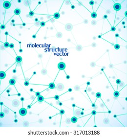 Molecule structure. DNA. Abstract background. Vector illustration. Eps10