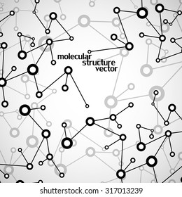 Molecule structure. DNA. Abstract background. Vector illustration. Eps10