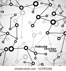 Molecule structure. DNA. Abstract background. Vector illustration. Eps10