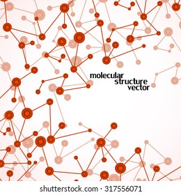 Molecule structure. DNA. Abstract background. Vector illustration. Eps10