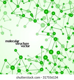Molecule structure. DNA. Abstract background. Vector illustration. Eps10