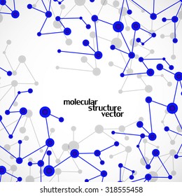 Molecule structure. DNA. Abstract background. Vector illustration. Eps10