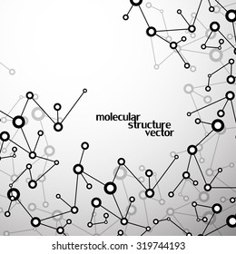 Molecule structure. DNA. Abstract background. Vector illustration. Eps10